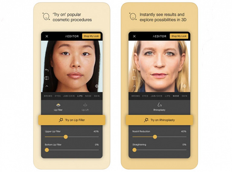 Aedit App Lets You Try On Cosmetic Procedures like Rhinoplasty and Botox —  Review, Photos