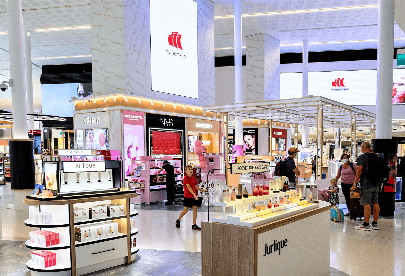 Hermes Shop at Duty Free Cosmetics Boutiques at the International