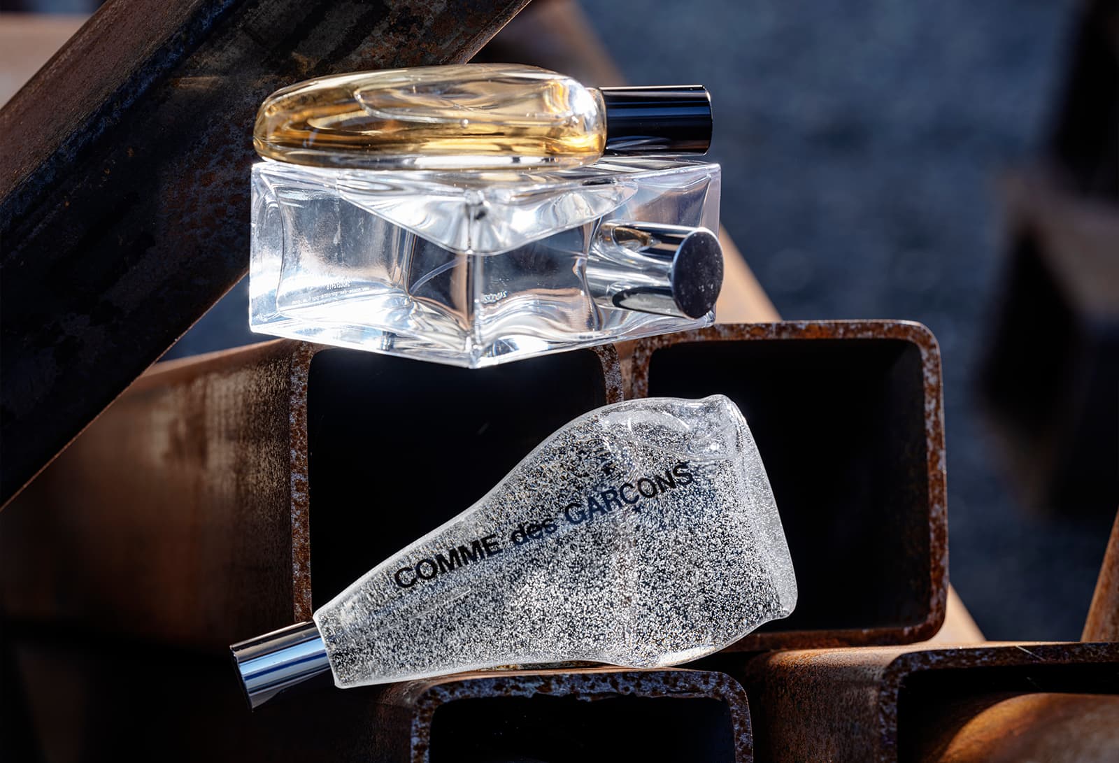 Hydrogen Peroxide Fragrances and Pebble Bottles: Comme des Garçons
